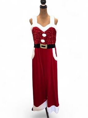 NWT Born Famous Santa Clause Christmas Holiday Costume Outfit Large Velvet
